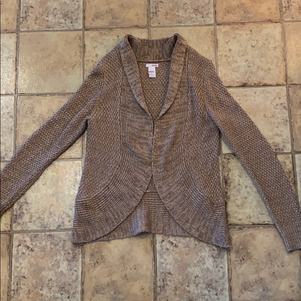 Brown sweater cardigan